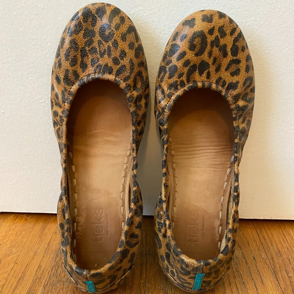 Leopard Print Tieks Size 9
